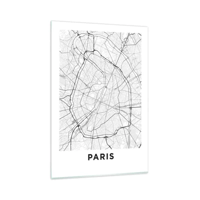 Schilderen op glas - Parijs bloem - 80x120 cm