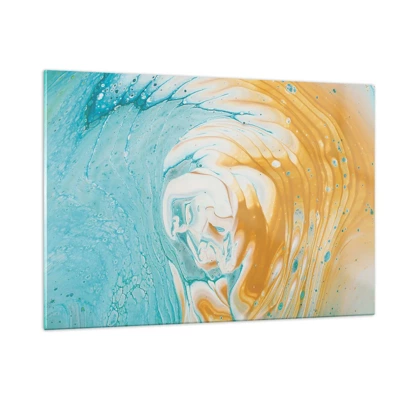 Schilderen op glas - Pastel werveling - 120x80 cm