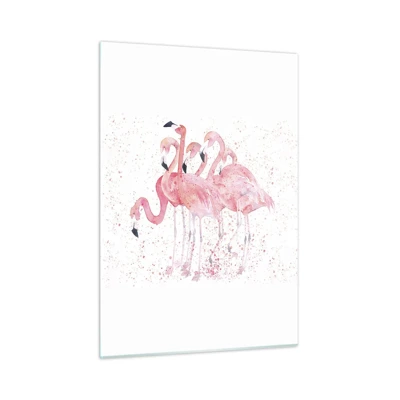 Schilderen op glas - Roze ensemble - 50x70 cm