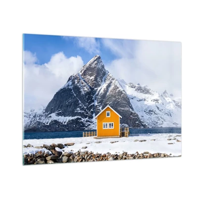 Schilderen op glas - Scandinavische vakanties - 100x70 cm