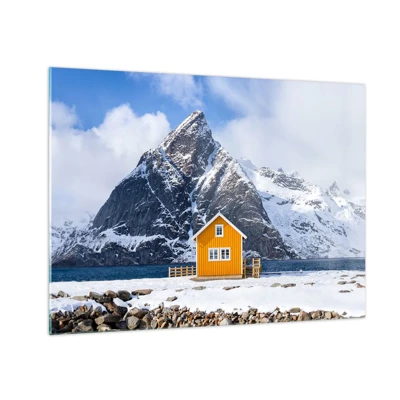 Schilderen op glas - Scandinavische vakanties - 70x50 cm