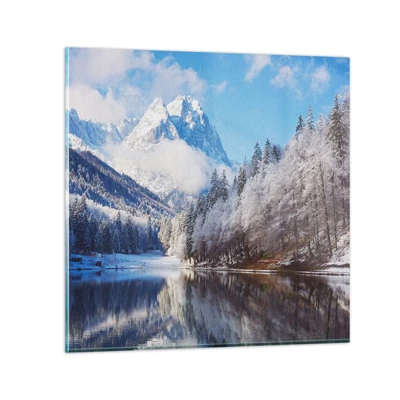 Schilderen op glas - Sneuwwacht - 50x50 cm