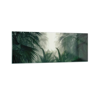 Schilderen op glas - Tropisch mysterie - 140x50 cm