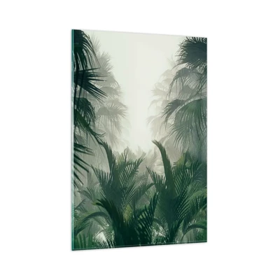 Schilderen op glas - Tropisch mysterie - 80x120 cm