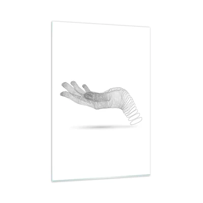 Schilderen op glas - Veerkrachtige hand - 80x120 cm