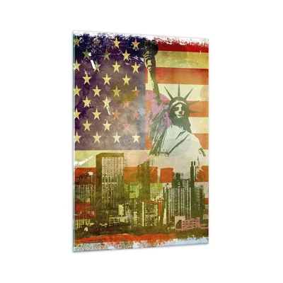 Schilderen op glas - Viva America! - 70x100 cm