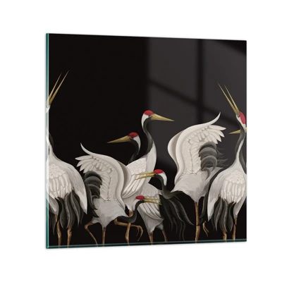 Schilderen op glas - Vogel spullen - 30x30 cm