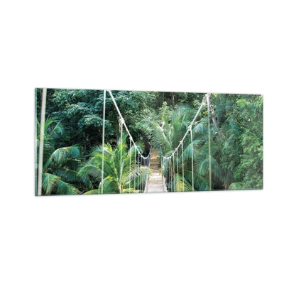 Schilderen op glas - Welkom in de jungle! - 100x40 cm