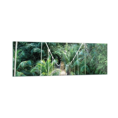 Schilderen op glas - Welkom in de jungle! - 160x50 cm
