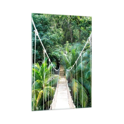 Schilderen op glas - Welkom in de jungle! - 80x120 cm