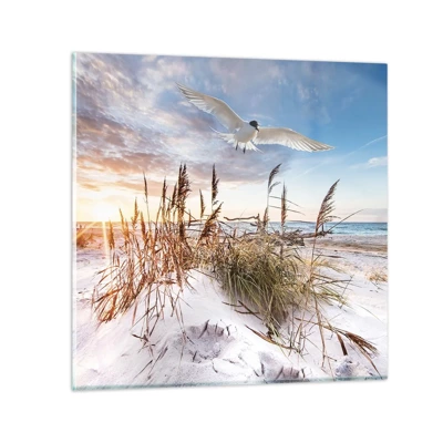 Schilderen op glas - Wind uit zee - 60x60 cm