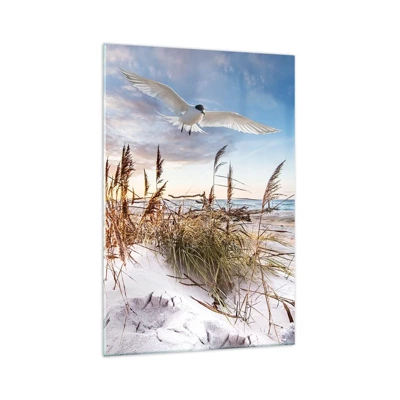 Schilderen op glas - Wind uit zee - 70x100 cm
