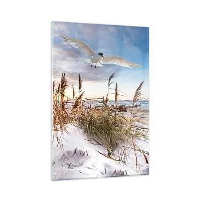 Schilderen op glas - Wind uit zee - 80x120 cm