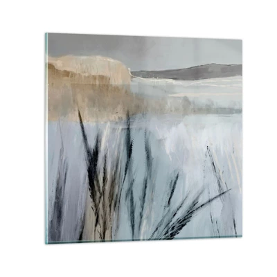 Schilderen op glas - Wintervelden - 50x50 cm