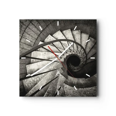 Wandklok - Klok - De trap op, de trap af - 30x30 cm