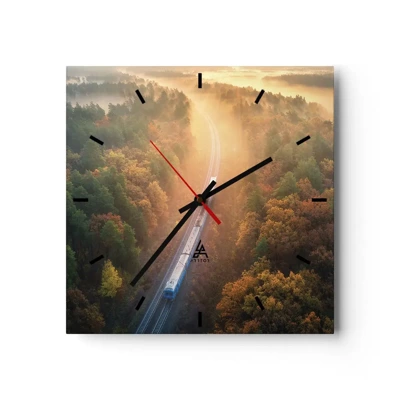 Wandklok - Klok - Herfst reis - 30x30 cm