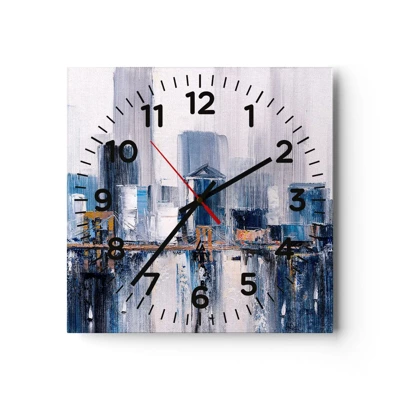 Wandklok - Klok - New Yorkse impressie - 40x40 cm