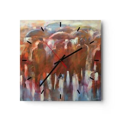 Wandklok - Klok - Zelfs bij regen en mist - 30x30 cm