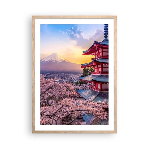 Een poster in een licht eiken lijst - De essentie van de Japanse geest - 50x70 cm