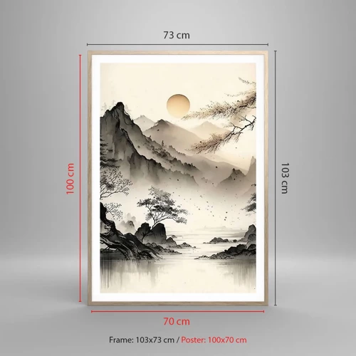 Een poster in een licht eiken lijst - De unieke charme van het Oosten - 70x100 cm