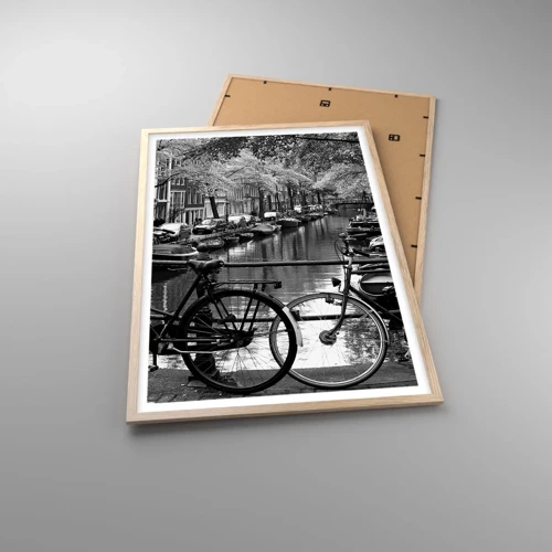 Een poster in een licht eiken lijst - Een heel Nederlands uitzicht - 61x91 cm
