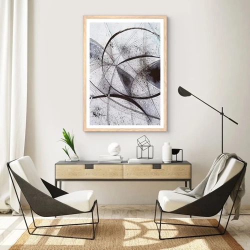 Een poster in een licht eiken lijst - Futuristische fantasie - 30x40 cm