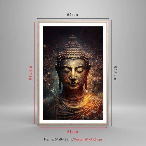 Een poster in een licht eiken lijst - Geestelijke balans - 61x91 cm