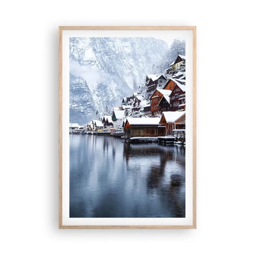 Een poster in een licht eiken lijst - In winterdecoratie - 61x91 cm