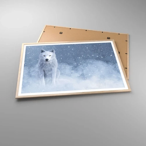 Een poster in een licht eiken lijst - In winterse sferen - 100x70 cm