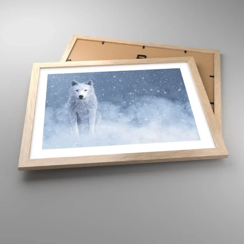 Een poster in een licht eiken lijst - In winterse sferen - 40x30 cm