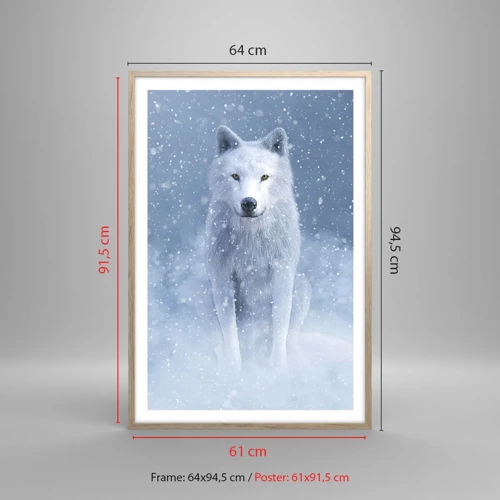 Een poster in een licht eiken lijst - In winterse sferen - 61x91 cm