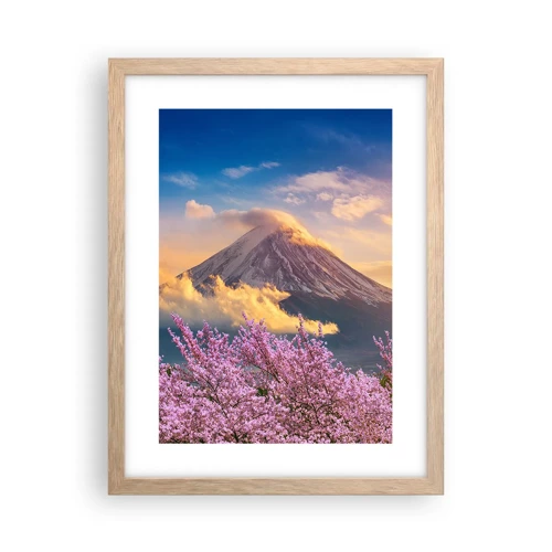 Een poster in een licht eiken lijst - Japanse heiligheid - 30x40 cm