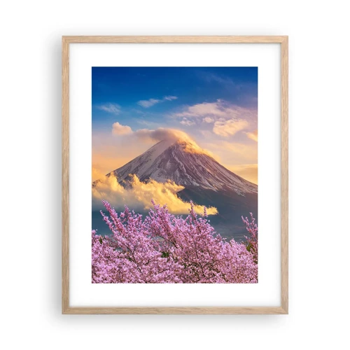 Een poster in een licht eiken lijst - Japanse heiligheid - 40x50 cm