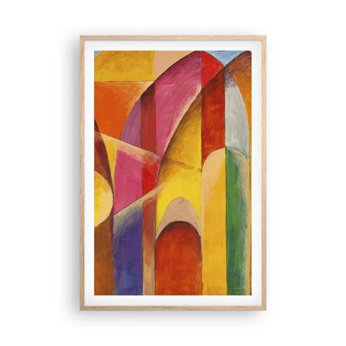 Een poster in een licht eiken lijst - Kathedraal van de zon - 61x91 cm