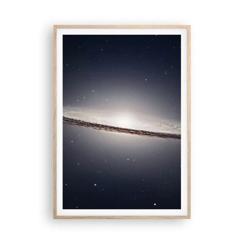 Een poster in een licht eiken lijst - Lang geleden, in een sterrenstelsel ver, ver weg... - 70x100 cm