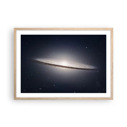 Een poster in een licht eiken lijst - Lang geleden, in een sterrenstelsel ver, ver weg... - 70x50 cm