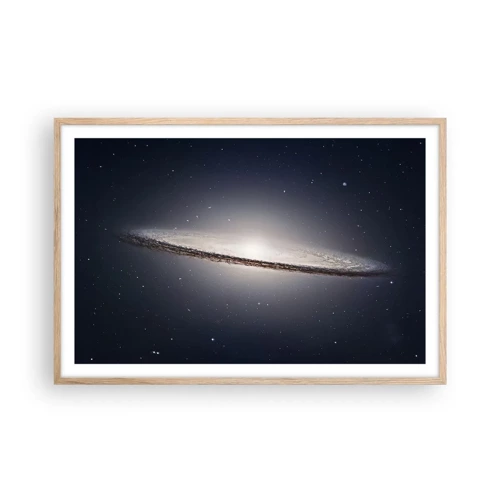 Een poster in een licht eiken lijst - Lang geleden, in een sterrenstelsel ver, ver weg... - 91x61 cm