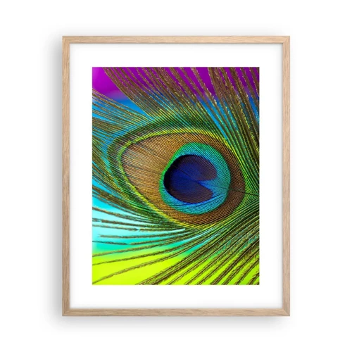 Een poster in een licht eiken lijst - Oog in oog - 40x50 cm