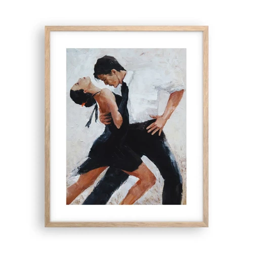 Een poster in een licht eiken lijst - Tango van mijn dromen - 40x50 cm