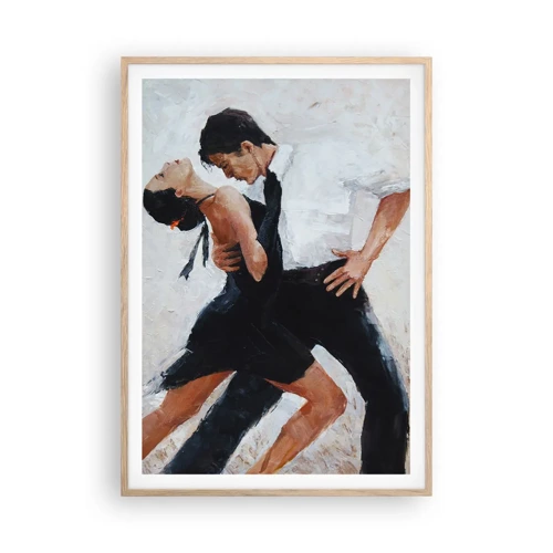 Een poster in een licht eiken lijst - Tango van mijn dromen - 70x100 cm