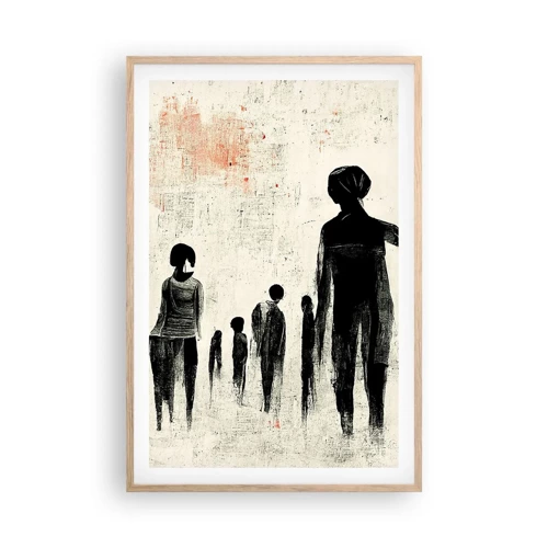 Een poster in een licht eiken lijst - Tegen eenzaamheid - 61x91 cm