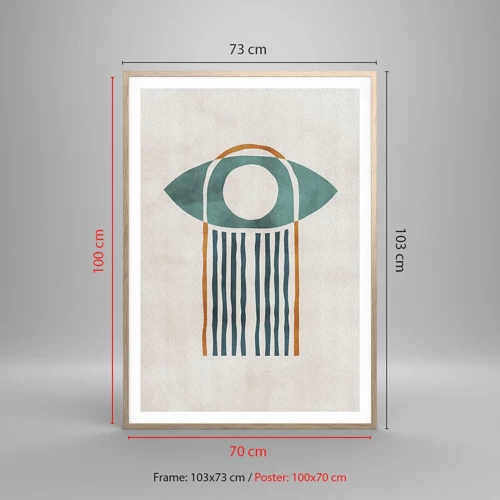 Een poster in een licht eiken lijst - Tekens en rituelen - 70x100 cm