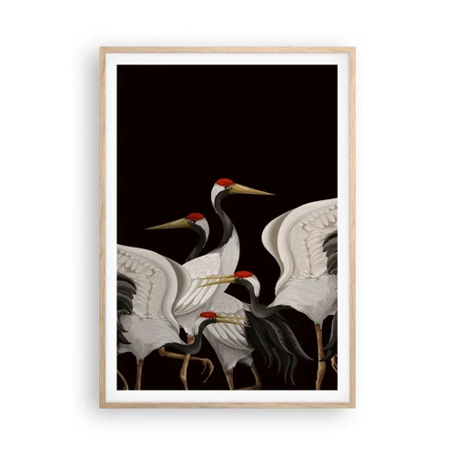 Een poster in een licht eiken lijst - Vogel spullen - 70x100 cm