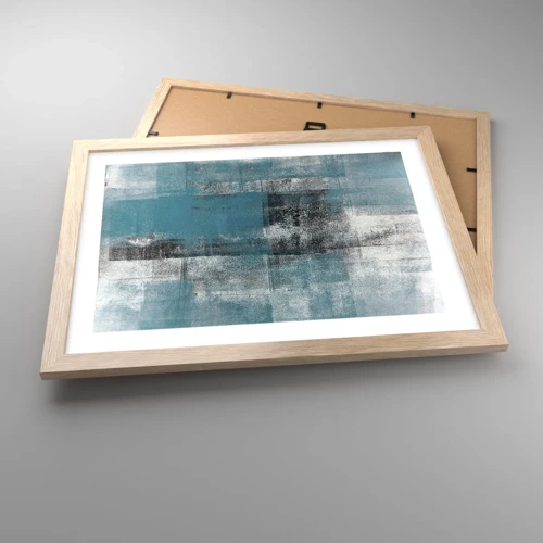 Een poster in een licht eiken lijst - Water en lucht - 40x30 cm