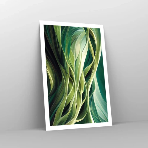 Poster - Abstract groen spel - 61x91 cm