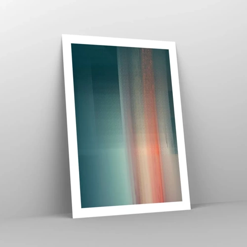 Poster - Abstractie: golven van licht - 50x70 cm