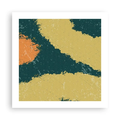 Poster - Abstractie – langzame beweging - 50x50 cm