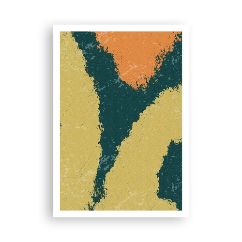 Poster - Abstractie – langzame beweging - 70x100 cm