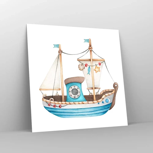 Poster - Ahoi, avontuur! - 50x50 cm