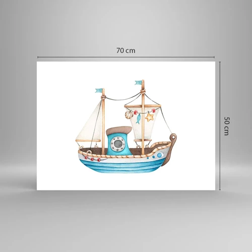 Poster - Ahoi, avontuur! - 70x50 cm